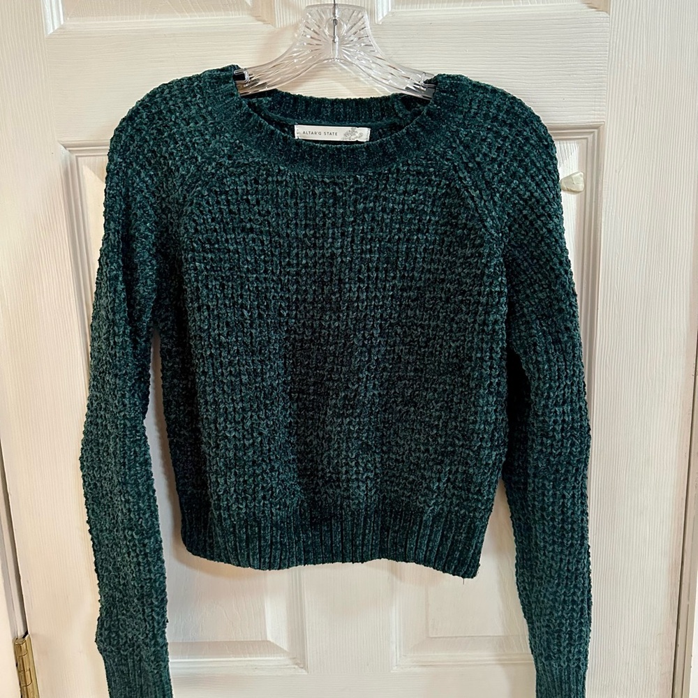Altar'd State Teal Sweater size small
